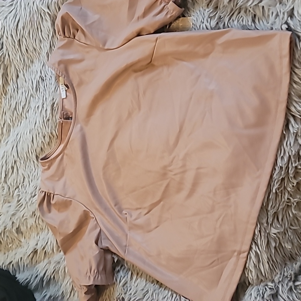 Faux Leather top